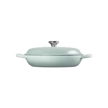 Le Creuset Enameled Cast Iron Signature Braiser, 3.5 qt., Sea Salt