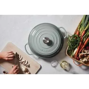 Le Creuset Enameled Cast Iron Signature Braiser, 3.5 qt., Sea Salt