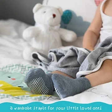 Debra Weitzner Non-Slip Toddler Socks for Active Kids