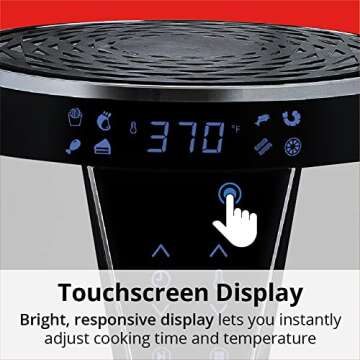 Aria Teflon-Free 5 Qt. Ceramic Air Fryer with Recipe Book, White