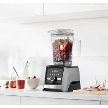 Vitamix A3500 Ascent Series Smart Blender, Professional-Grade, 64 oz. Low-Profile Container Bundle with The Vitamix Cookbook - 250 Delicious Whole Food Recipes