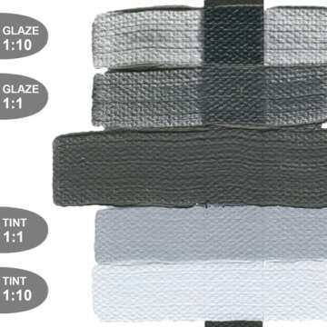 Heavy Body Acrylics by GOLDEN, Graphite Gray, 2 fl. oz. Tube, Professional Acrylic Paint, Opaque