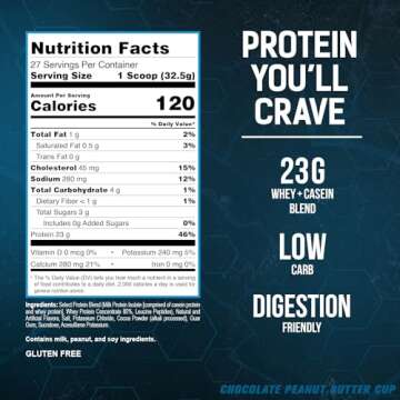 PEScience Select Low Carb Protein Powder 27 Servings Keto Gluten Free