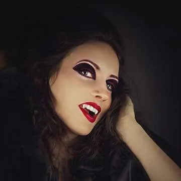 Gejoy 8 Pairs Vampire Teeth Fangs Dentures Halloween Cosplay Props with Teeth Pellets Adhesive for Halloween Costume Party Favors (13 mm, 15 mm, 17 mm, 19 mm)