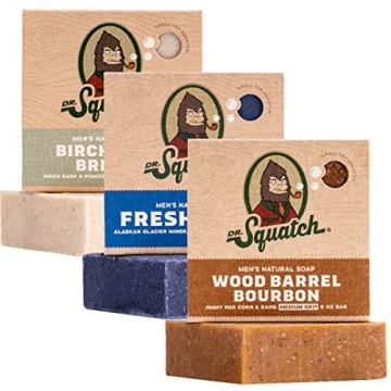 Dr. Squatch Men's Natural Bar Soap Made from Natural Oils - Cold Process Soap with No Harsh Chemical...
