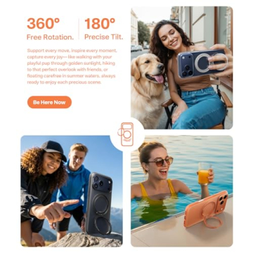 Torras 360 Magnetic Stand Case for iPhone 17 Pro Max