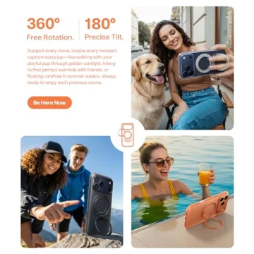 Torras 360 Magnetic Stand Case for iPhone 17 Pro Max