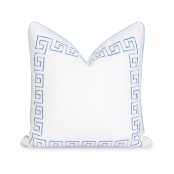 20x20 Coastal Pillow Cover - Water Repellent Elegance