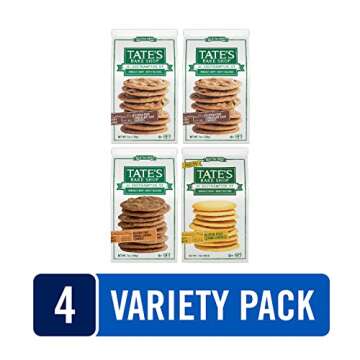 Tate's Bake Shop Gluten Free Cookies Variety Pack - Assorted Flavors, 4 Bags
