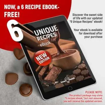 Silicone Chocolate Molds Set of 6 with Free eBook