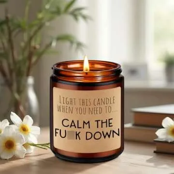 Miracu Calming Candles, Stress Relief Gifts for Women - Funny Aromatherapy Candles for Women, Anxiety Relief for People, Friend, Coworker - Valentines, Calm Down, Birthday, Relaxing Gifts for Men