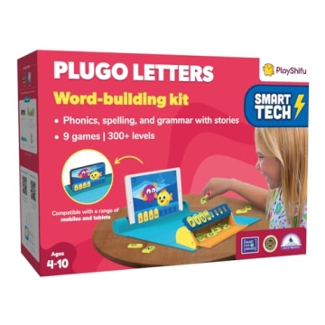 PlayShifu Plugo Letters AR Word Game Kit for Kids