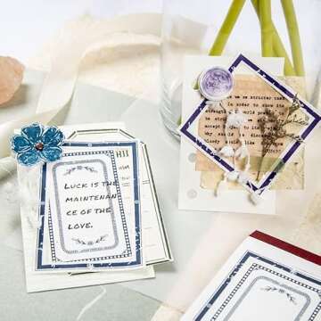 120 PCS Vintage Scrapbook Paper Label for Junk Journal Supplies,Decorative Die-cut Frame Assorted Scrapbooking Papers for Collage,Writing Drawing,DIY Crafts Arts,Bullet Journals,Planners