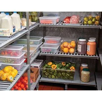 Cambro Half-Size Translucent Food Pan for Versatile Storage