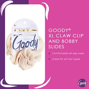 Goody XL Scrunchie and Bobby Slides Bundle for All Hair Types