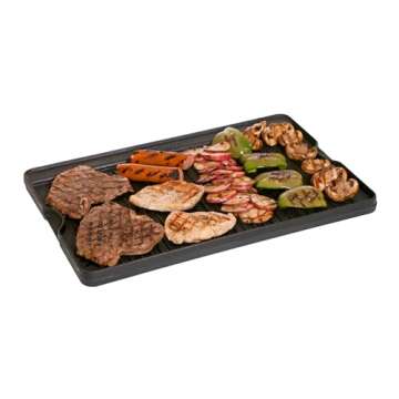 Camp Chef Reversible Griddle - Cast Iron Griddle for Outdoor Cooking & Camping Gear - 16" x 24"