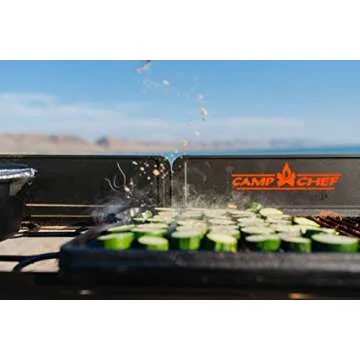 Camp Chef Reversible Griddle - Cast Iron Griddle for Outdoor Cooking & Camping Gear - 16" x 24"