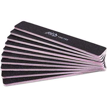 PANA Jumbo Double-Sided Emery Nail File for Perfect Nails