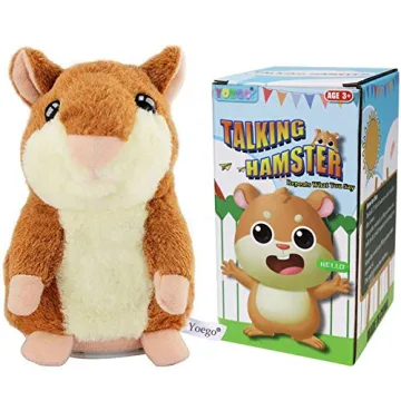 YOEGO Talking Hamster - Interactive Plush Animal Toy for Kids 1-10