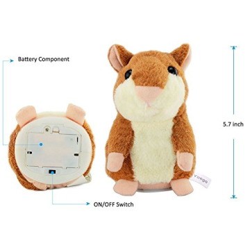 YOEGO Talking Hamster - Funny Interactive Plush Toy