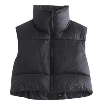 Chic Songling Women's Winter Crop Vest for Fashion and Warmth