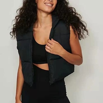 Chic Songling Women's Winter Crop Vest for Fashion and Warmth