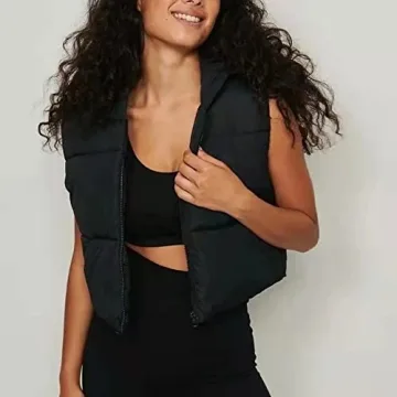 Chic Songling Women's Winter Crop Vest for Fashion and Warmth