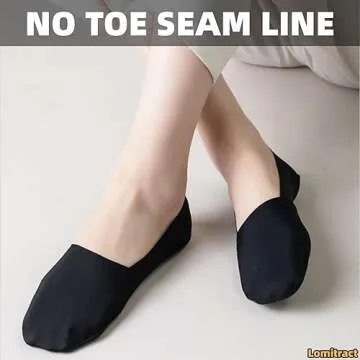 Lomitract Ultra Low Cut No Show Socks with Silicone Grip