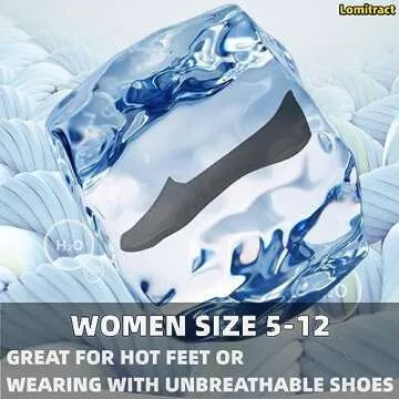 Lomitract Ultra Low Cut No Show Socks with Silicone Grip