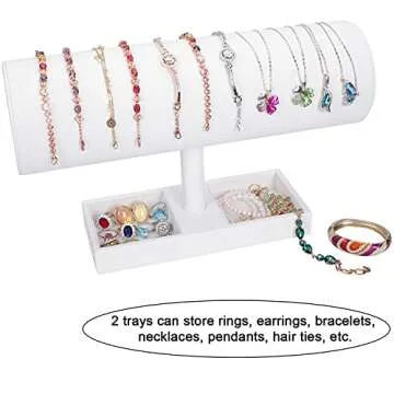 Stylish White Leather Headband Organizer for Women