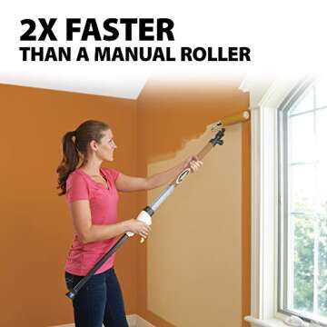 WAGNER SMART Paint Roller - Effortless, 22 Oz Capacity for Fast Painting