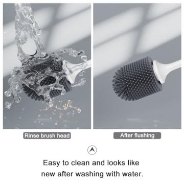 Lefree Silicone Toilet Brush and Holder for Effective Cleaning