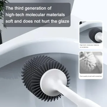 Lefree Silicone Toilet Brush and Holder for Effective Cleaning