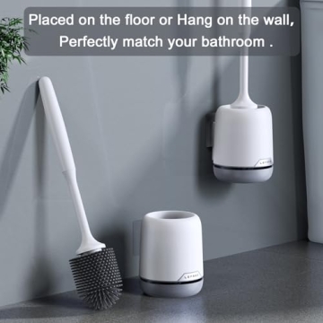 Lefree Silicone Toilet Brush and Holder for Effective Cleaning