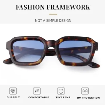 Trendy Square Sunglasses for Men Women Retro Chic Shades 2025
