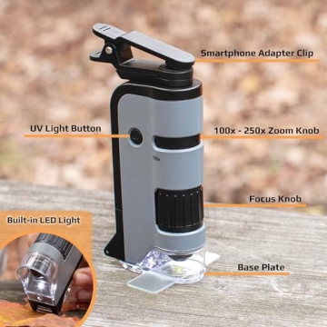Carson MicroFlip Pocket Microscope - STEM Learning Tool