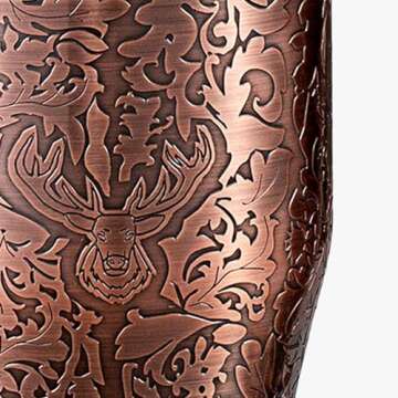 SKY FISH 3D Etching Cocktail Shaker Set Bartender Kit with Cocktail Shaker,Jigger, Muddler, Bar Spoo...