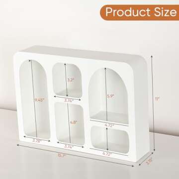 Ella & Emma White Floating Wall Shelf for Chic Storage