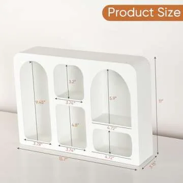 Ella & Emma White Floating Wall Shelf for Chic Storage