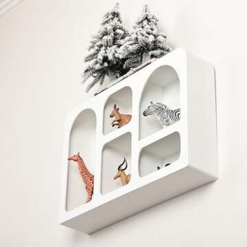 Ella & Emma White Floating Wall Shelf for Chic Storage