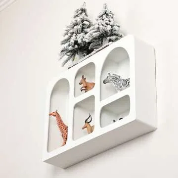 Ella & Emma White Floating Wall Shelf for Chic Storage