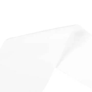 VATIN Double Face White Satin Ribbon 4" Continuous 5 Yards