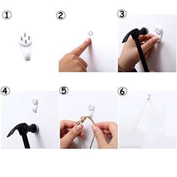 Yasirona Oululu Macrame - Colgante de Pared, White - Tapestry 14" W X 33" L