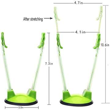 OTURGC Baggy Sandwich Racks Holder，Food Storage Bags Clip-Ideal Plastic Kitchen Gadget, No Hassle ...