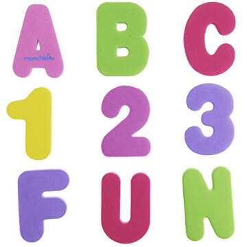 Munchkin 36 Bath Letters and Numbers, Pastel