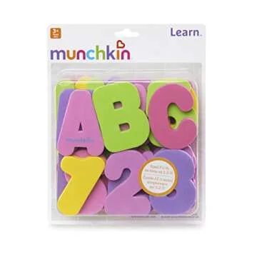 Munchkin 36 Bath Letters and Numbers, Pastel