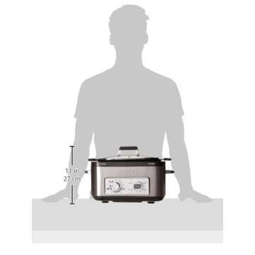 COSORI Multicooker 6 QT 11-in-1 Programmable Slow, Rice Cooker, Brown, Saute, Boil, Steamer, Yogurt Maker, Auto-Warmer, Delay Timer, Small, Silver