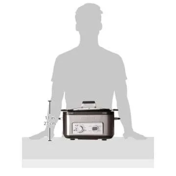 COSORI Multicooker 6 QT 11-in-1 Programmable Slow, Rice Cooker, Brown, Saute, Boil, Steamer, Yogurt Maker, Auto-Warmer, Delay Timer, Small, Silver