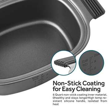 COSORI Multicooker 6 QT 11-in-1 Programmable Slow, Rice Cooker, Brown, Saute, Boil, Steamer, Yogurt Maker, Auto-Warmer, Delay Timer, Small, Silver