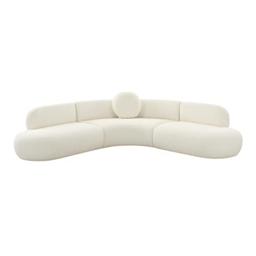 Tov Furniture Broohah Cream Boucle Sectional